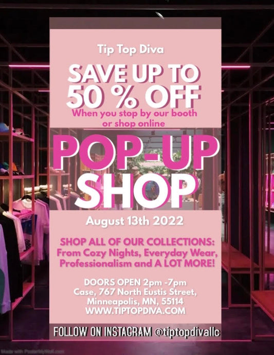 Pop Up Shop ~ August 13th 2022